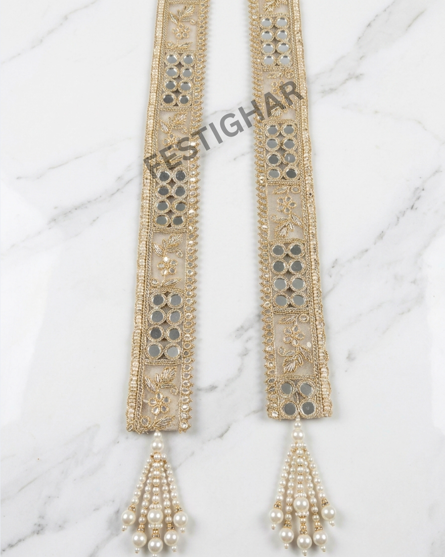 Elegant welcome dupatta for Barati