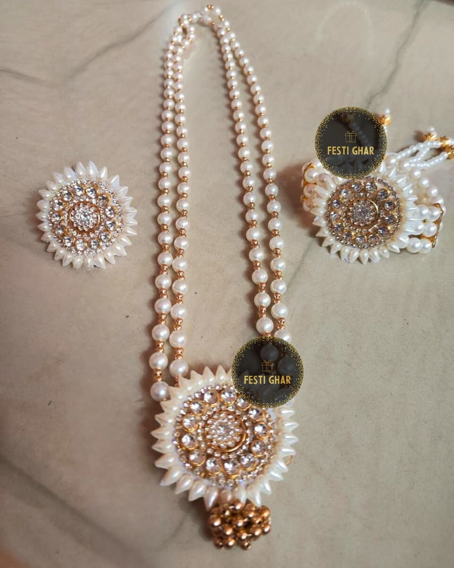 White golden pearl full set