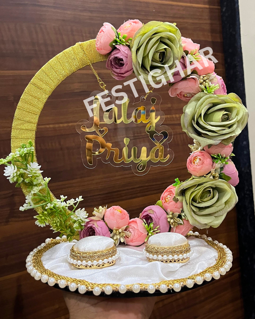 Pastel Green Engagement platter