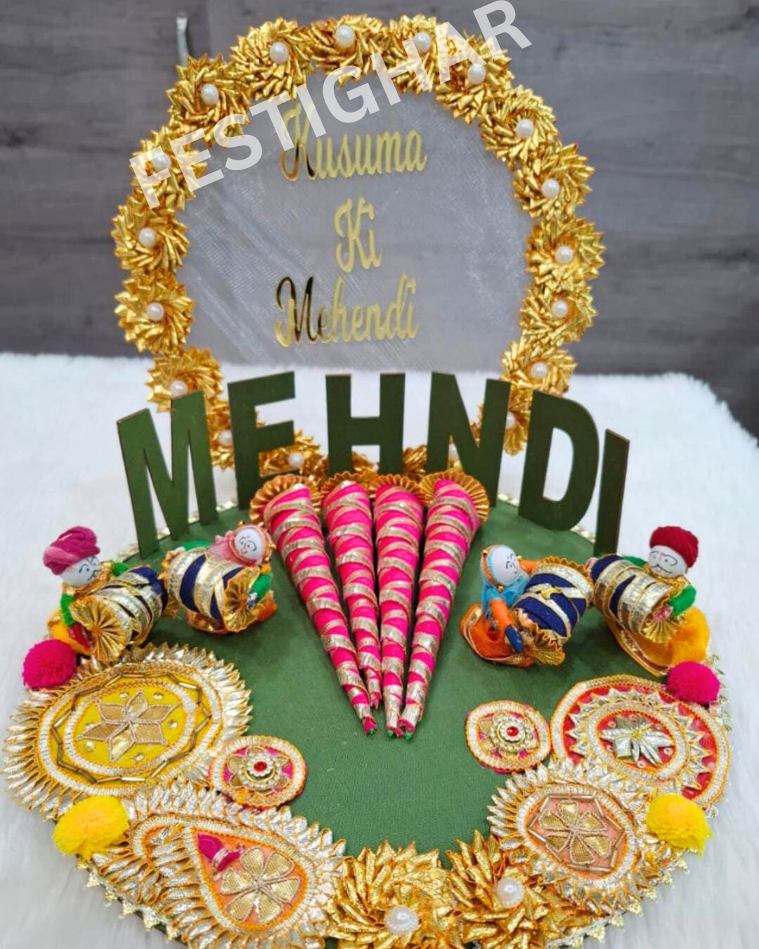 Customized Mehendi Platter