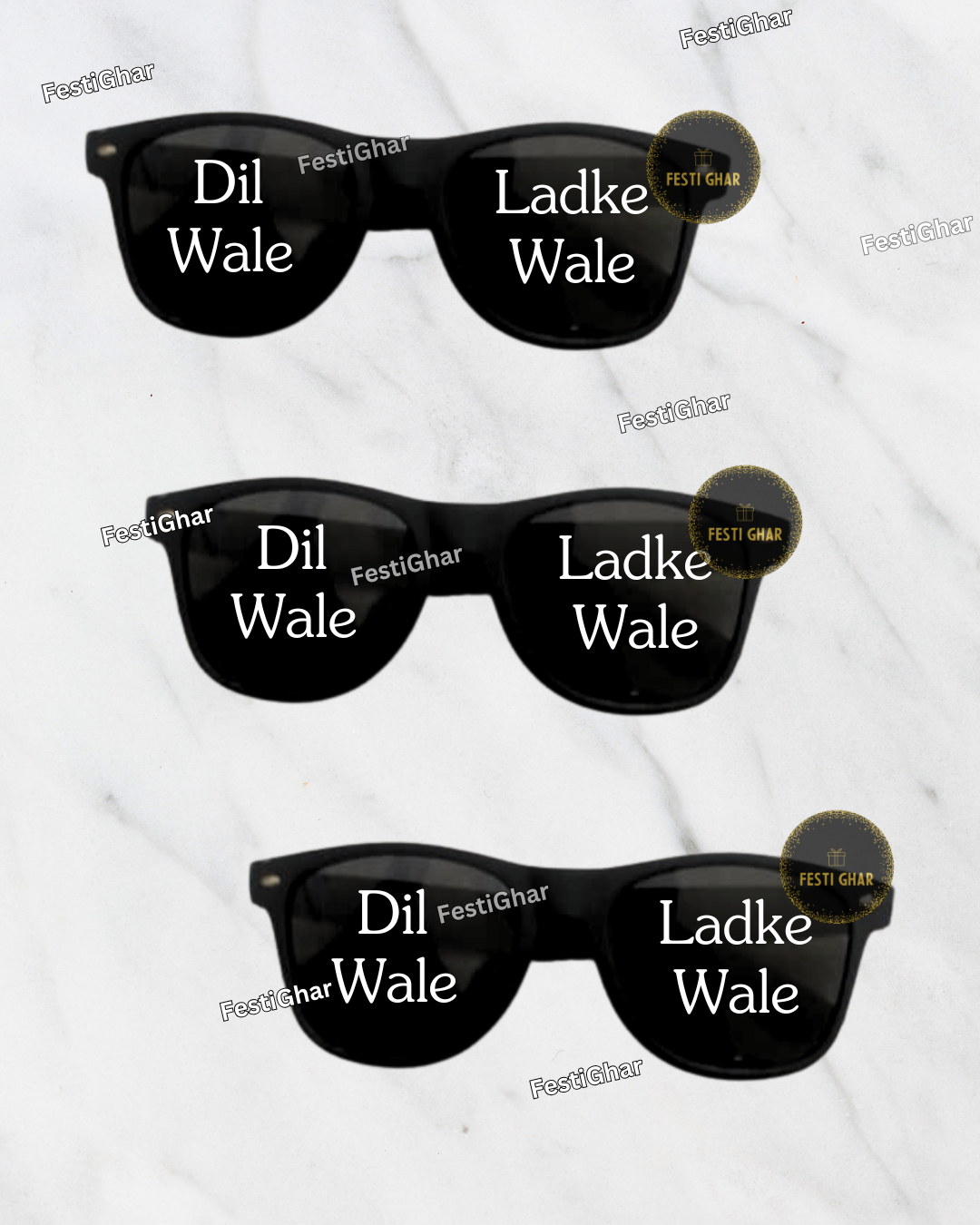 Dil Wale Ladke Wale Wedding Goggles