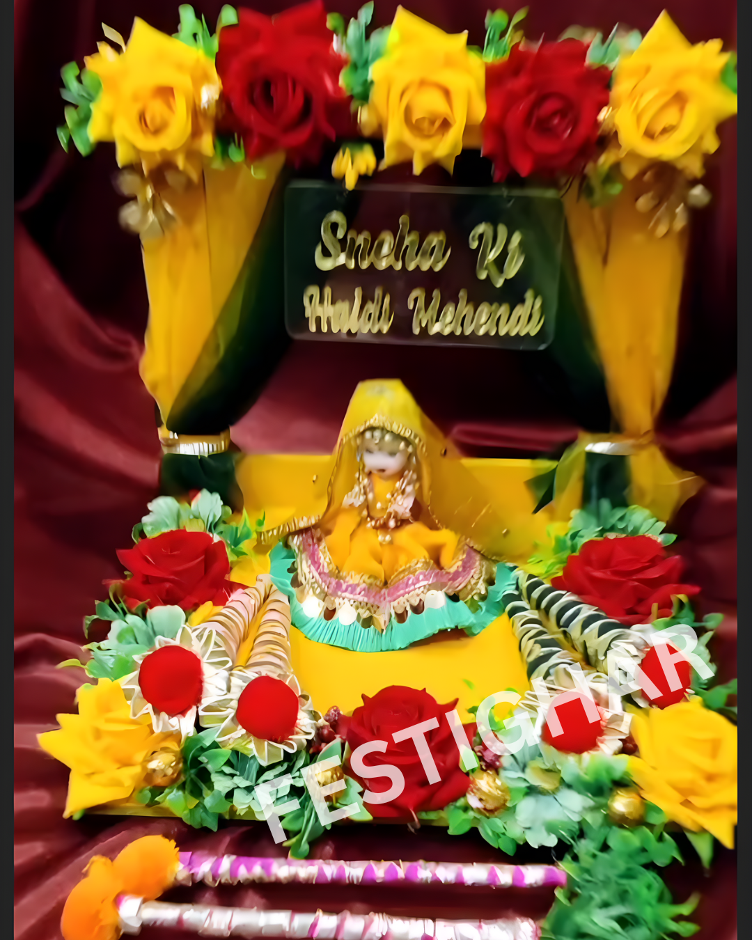 Haldi Platter with doll