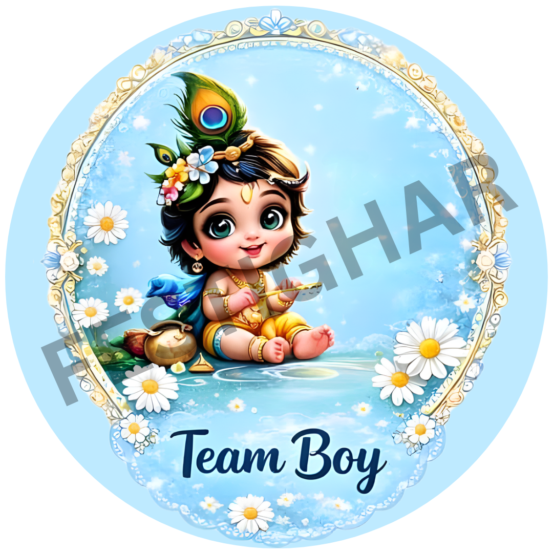 Team Boy Krishna Ji Badges