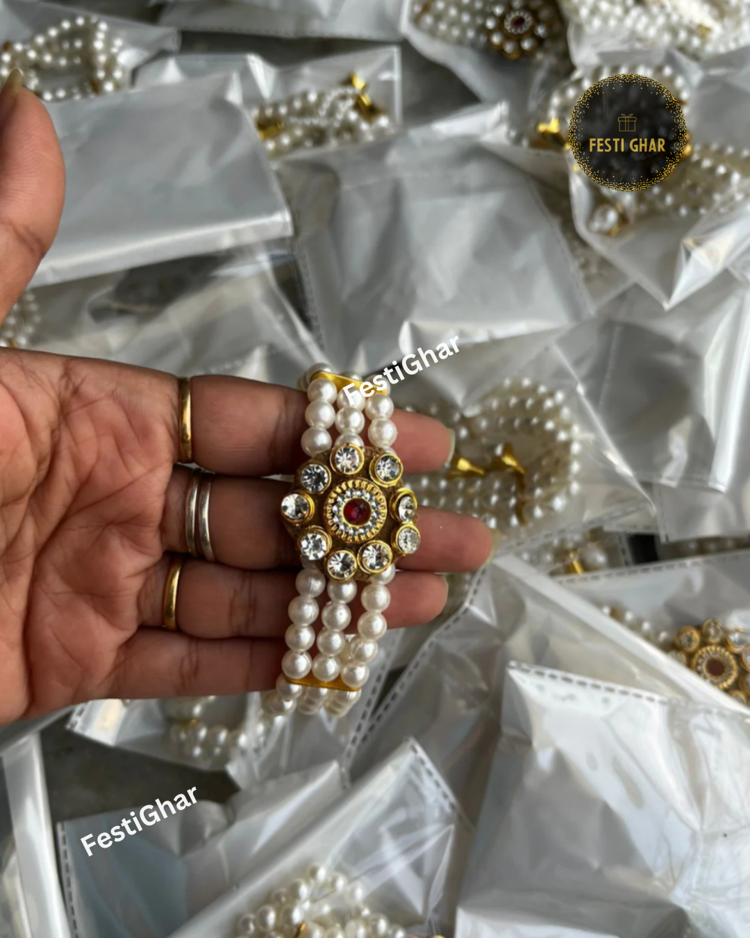 Pearl and Gold Bracelet