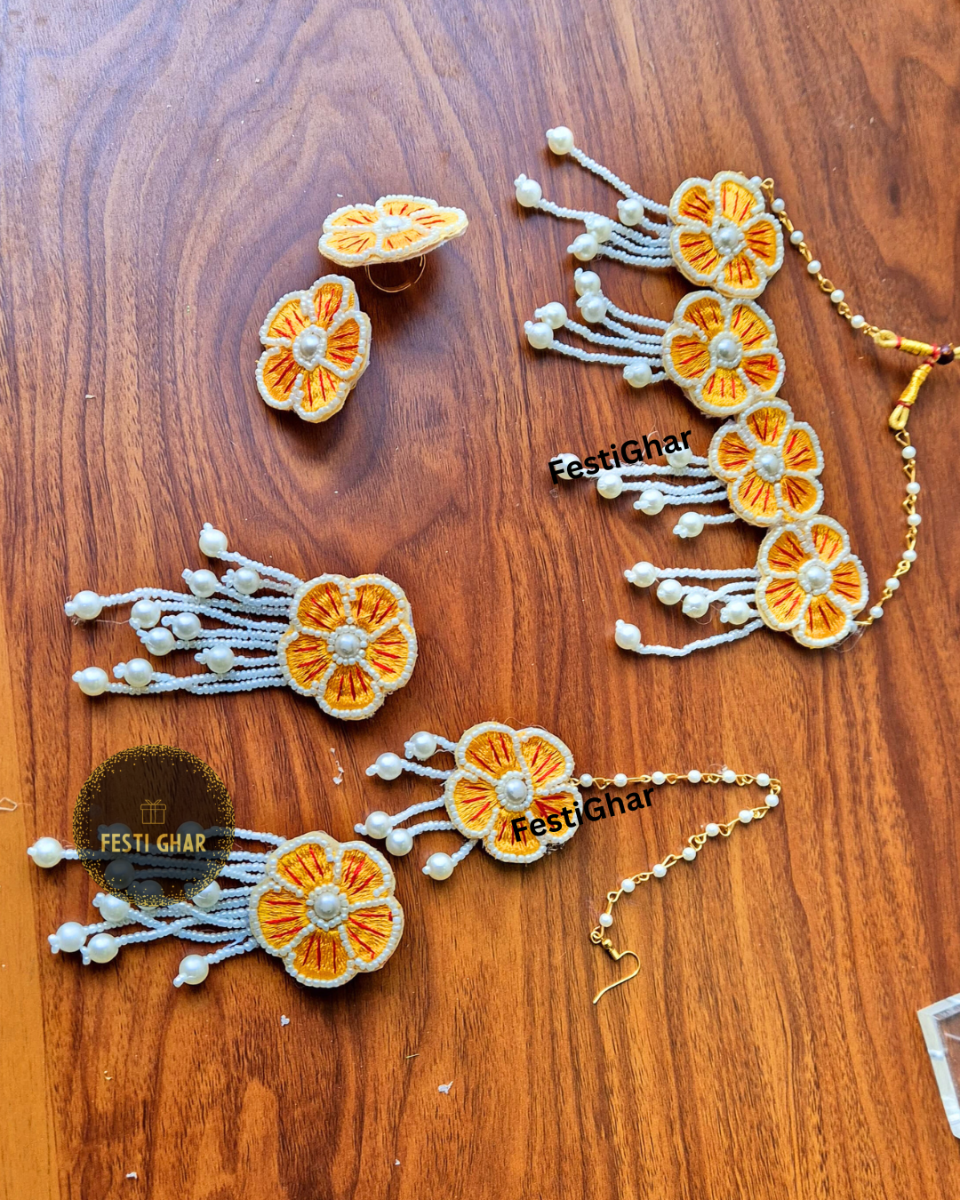 Yellow pretty set for the bride