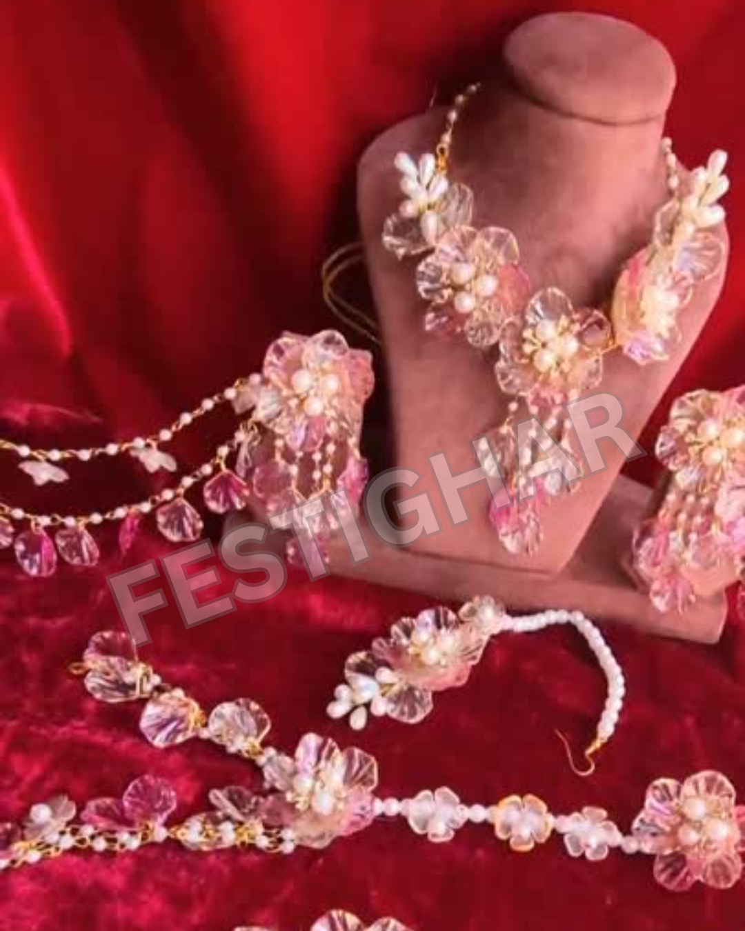 Pretty Acrylic Jewellery set