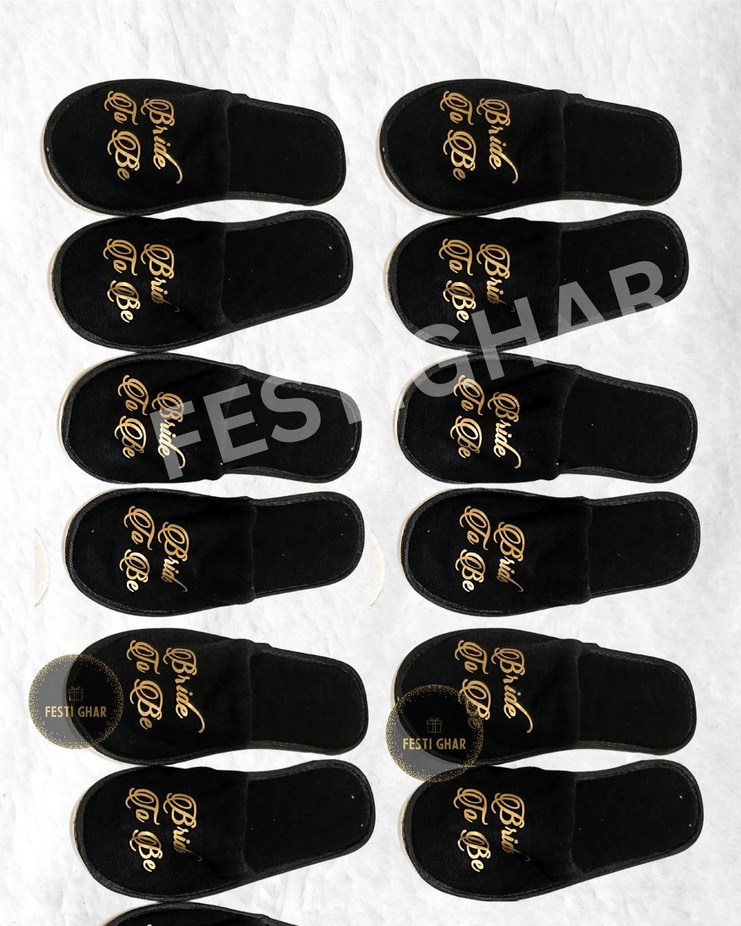 Customized Slippers in black colour