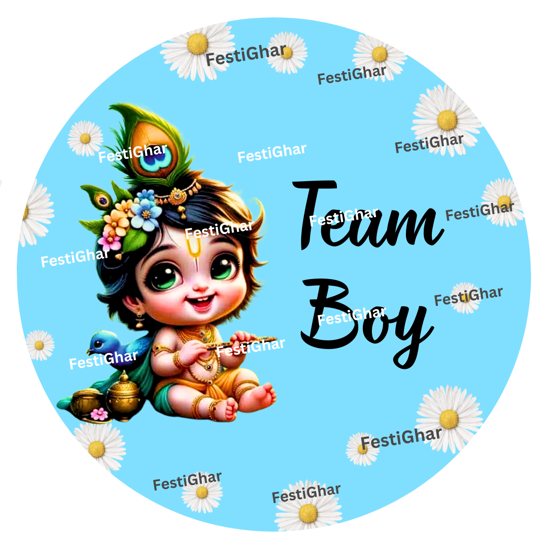 Team Boy Shri Krishna Badge