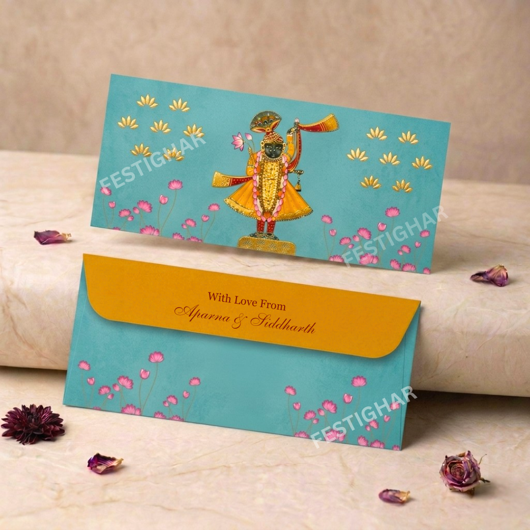 Personalised Shrinath ji Shagun money Envelopes