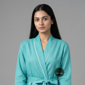 Cotton Robes with PIPING