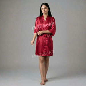 Premium Satin Robes without Piping