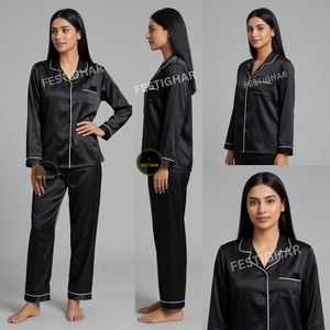 Satin Pajama Sets for Women