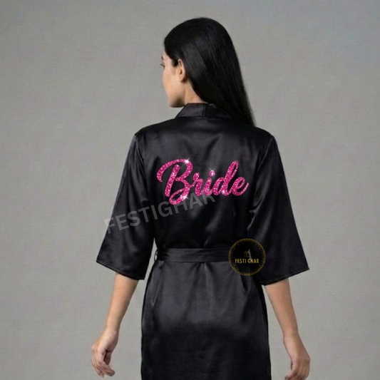 SPARKLE Premium Satin Robe - Personalized