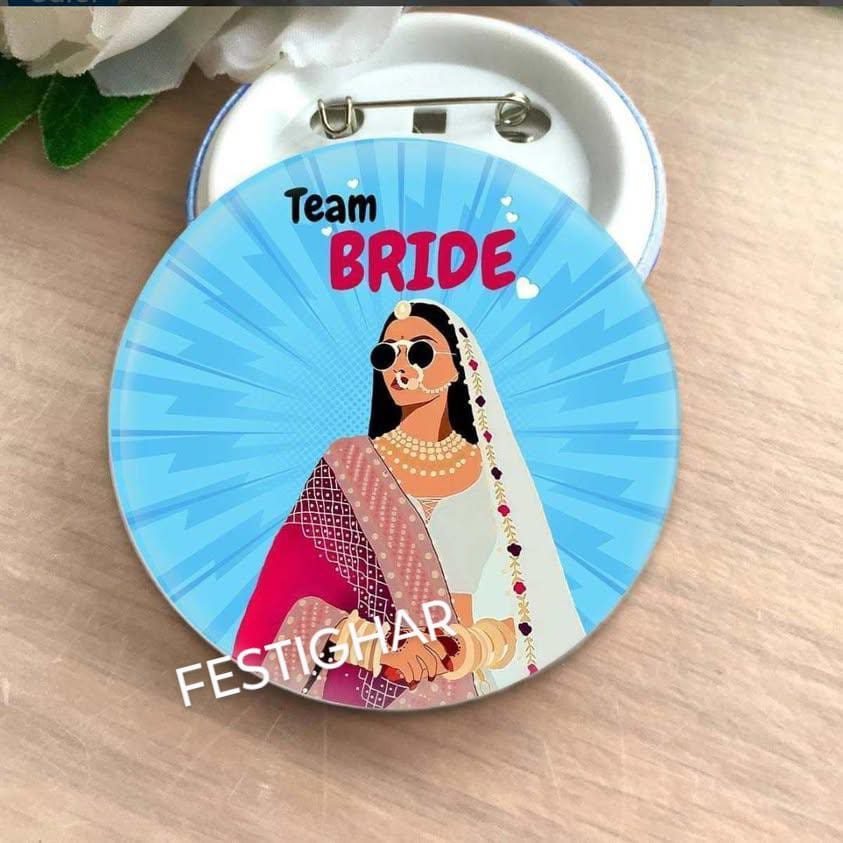 Ladkiwale Badges in Blue colour