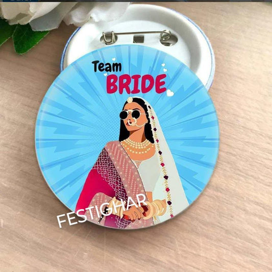 Ladkiwale Badges in Blue colour
