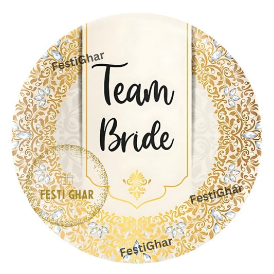 Team Bride in golden