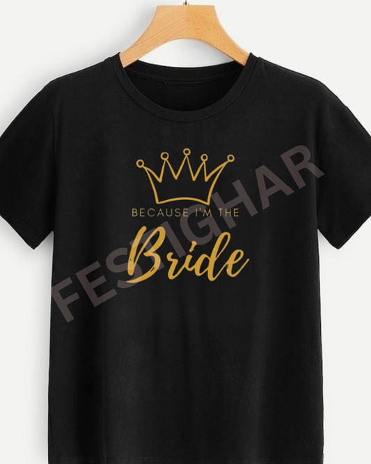 Bride T-Shirt with a Crown