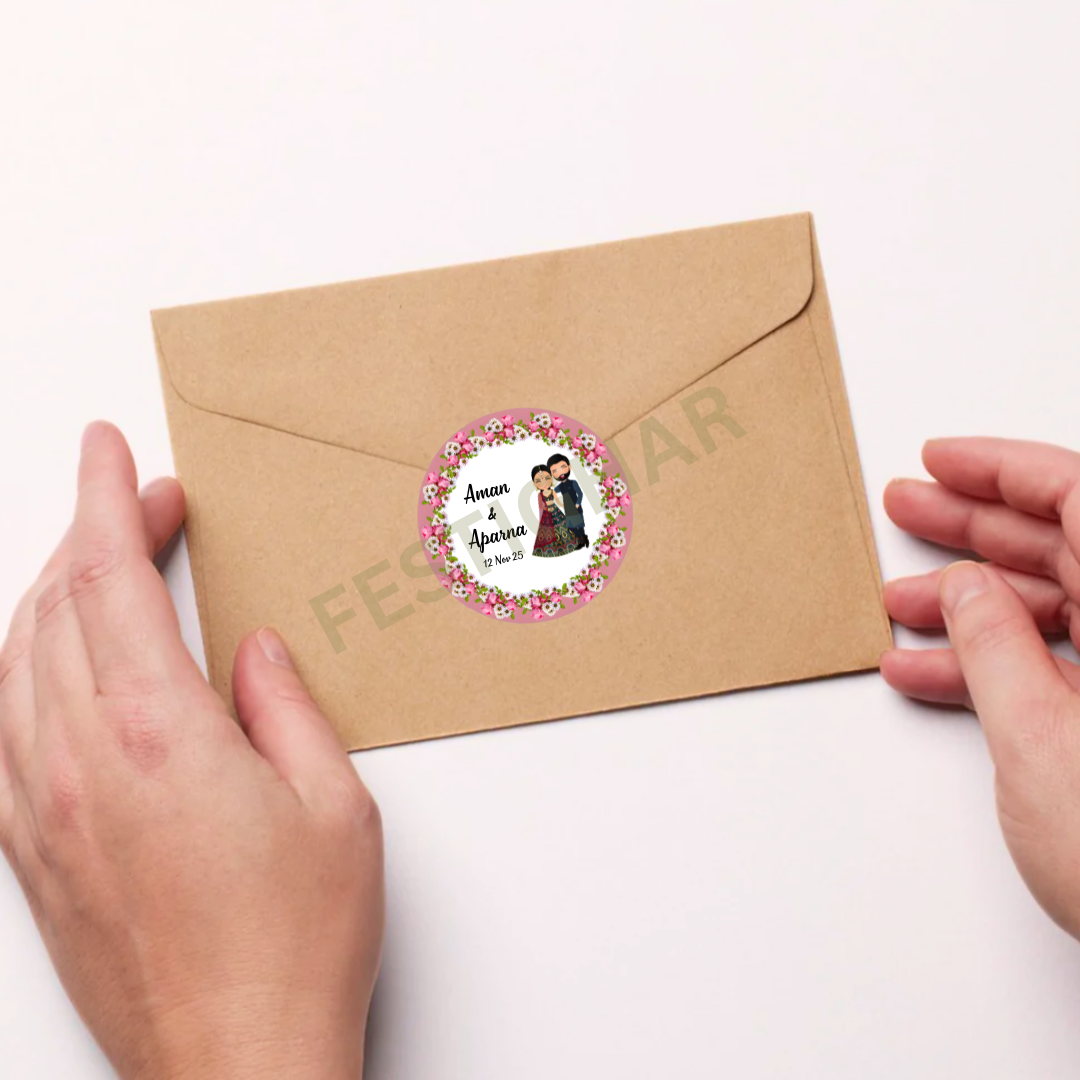 Gift sticker for wedding