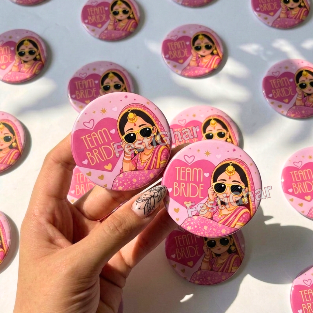 Pastel Ladkiwale Badges