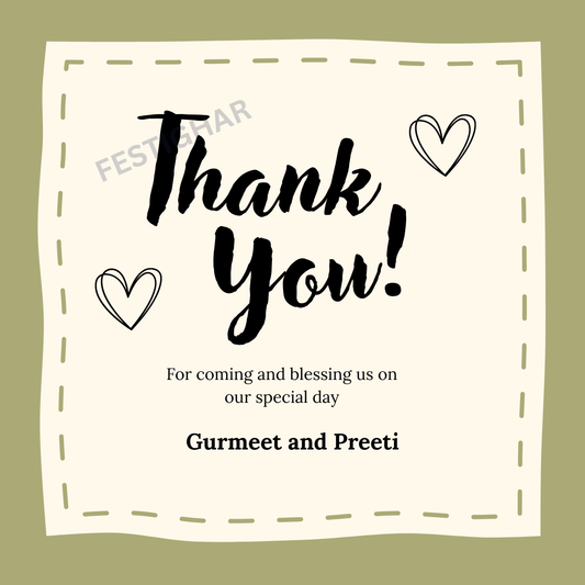 Thank you Cards customized