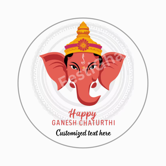 Personalized Ganpati Bappa Badges