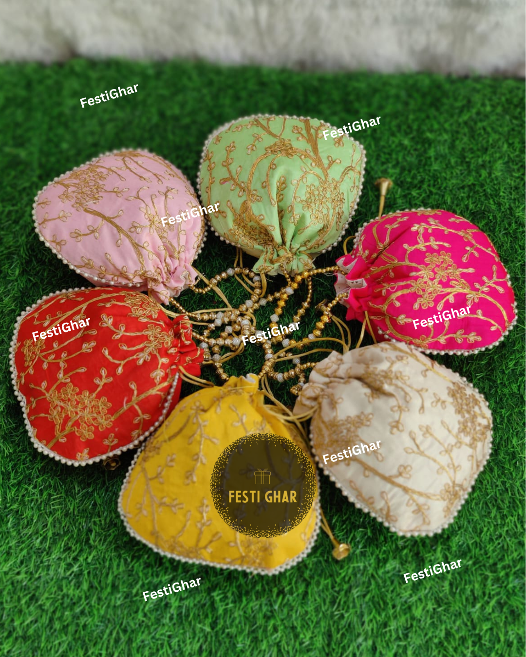 Fancy Potlis (mixed designs)