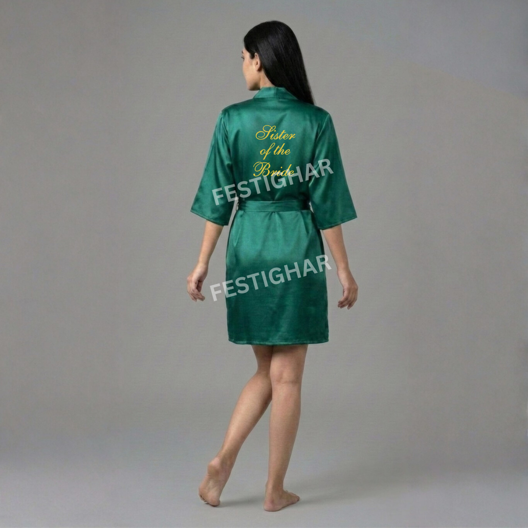Premium Satin Robe - Sister of the Bride