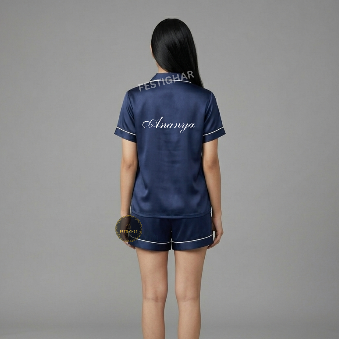Satin Shorts Set - Personalized
