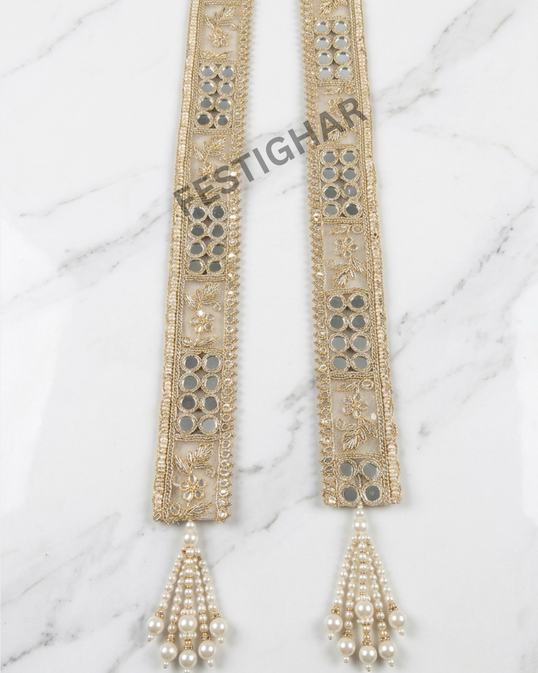 Elegant welcome dupatta for Barati