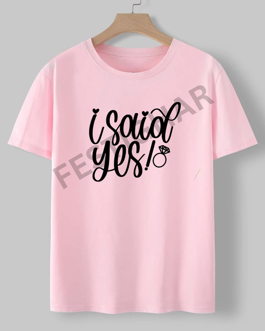 Bride T-Shirt - I Said YES