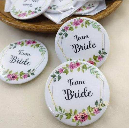 Ladkiwale Badges in Floral white