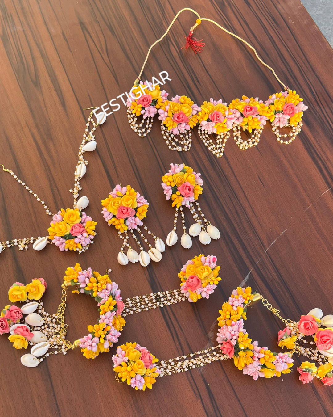 Flower Jewelry for the Bride