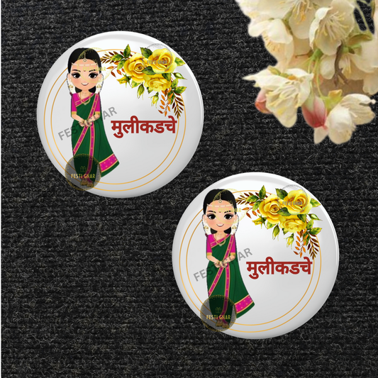 Mulidakacha Badges in white