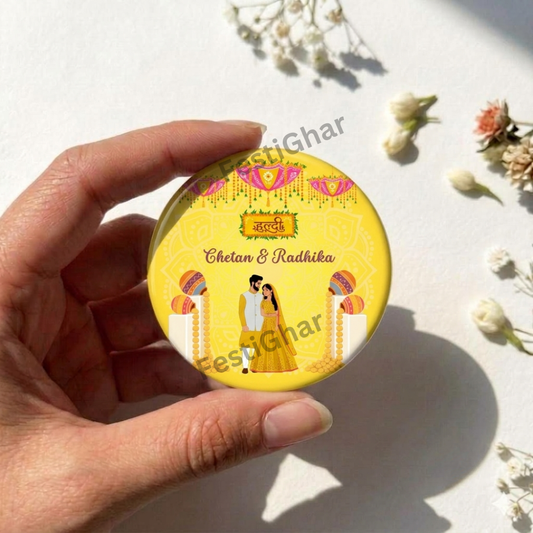 Customized Haldi function  Badges