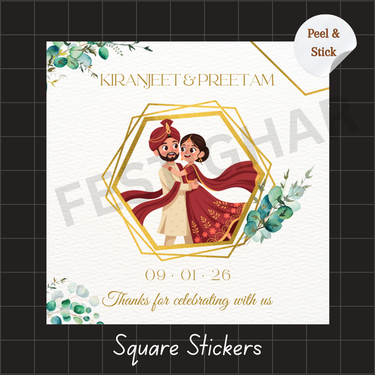 Gift stickers for wedding