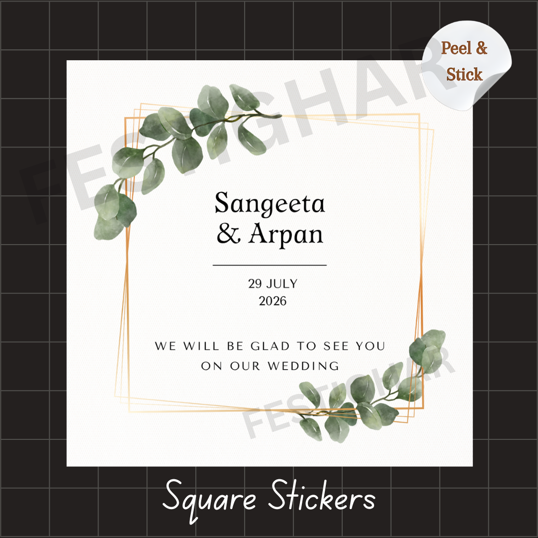Elegant Gift stickers for wedding