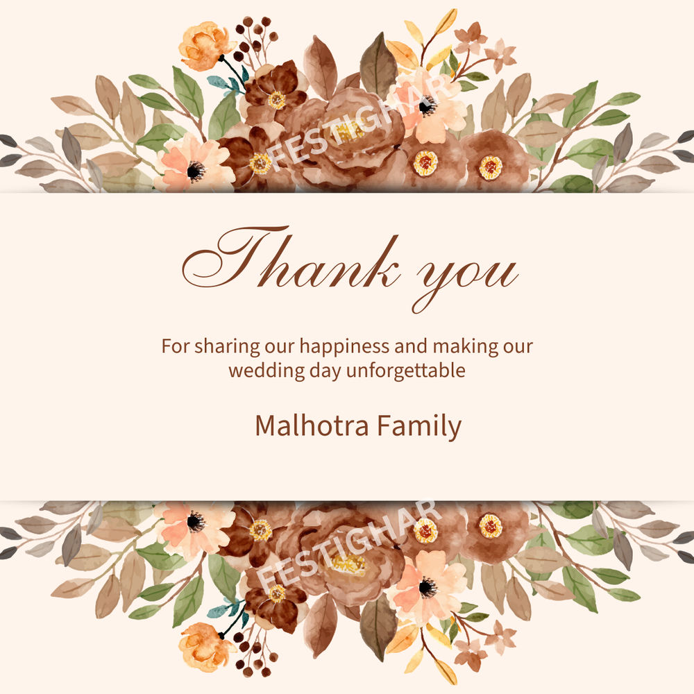 Customized Thank you Cards