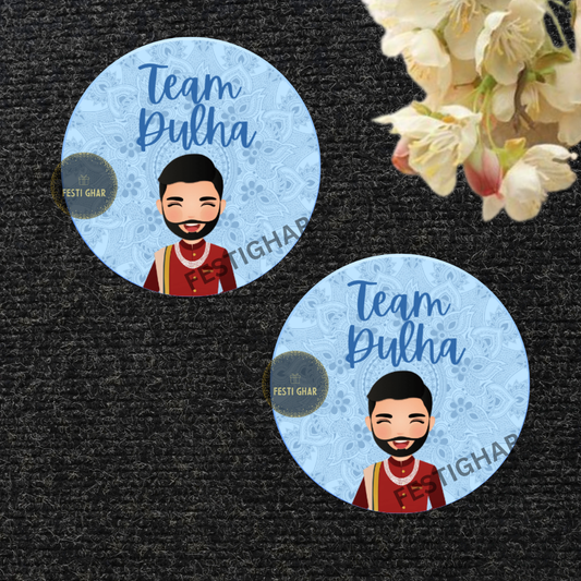 Team Dulha Blue Badges