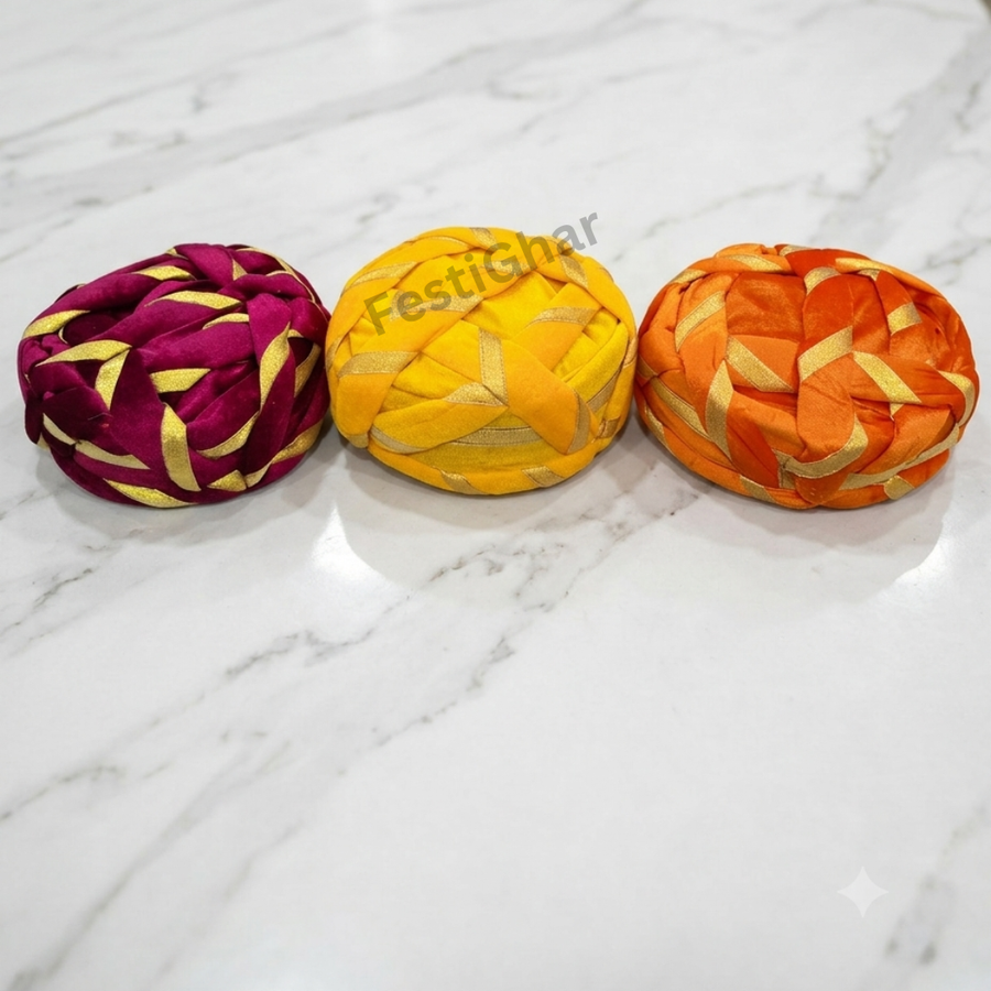 Welcome Pagdi for baraat (mixed colours)