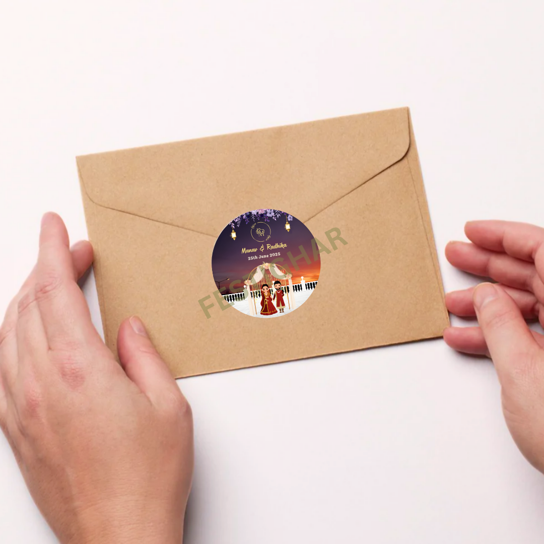 Gift sticker for wedding dream theme