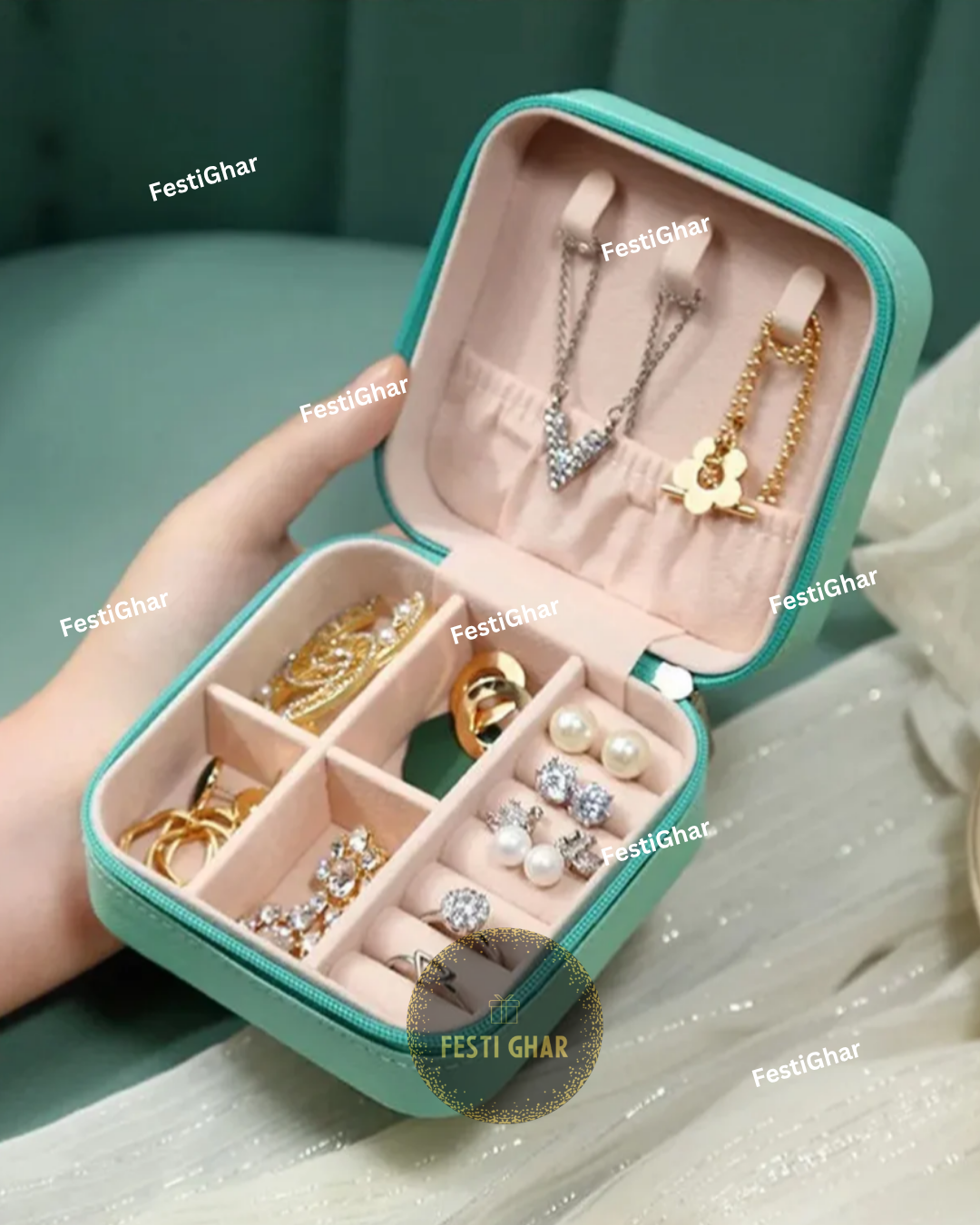 Mini Jewellery Boxes (mixed colours)