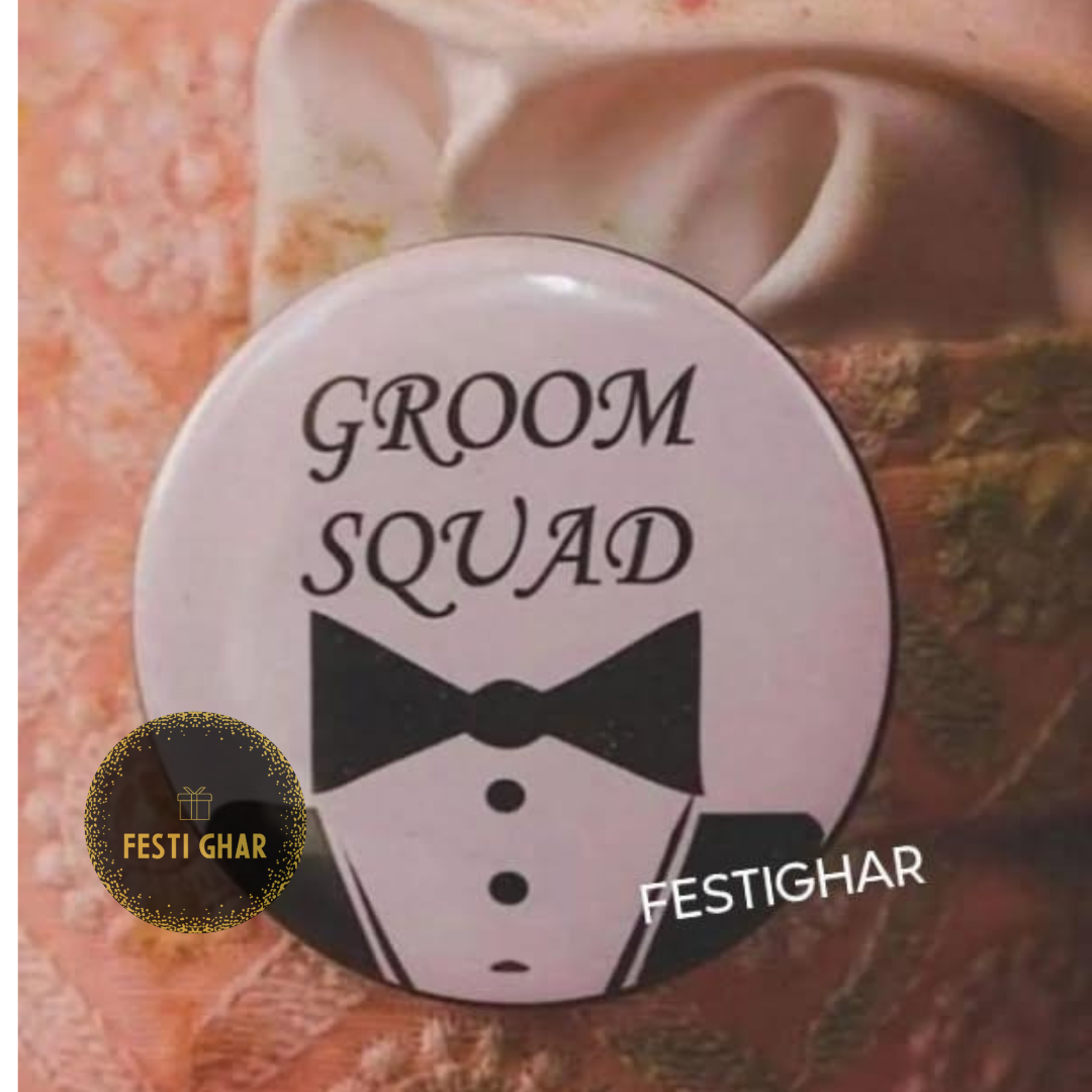 Groom Squad Badges for Wedding