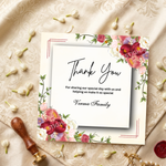 Floral Personalized Thank you Cards