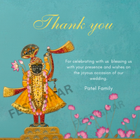 Thank you card - Royal theme