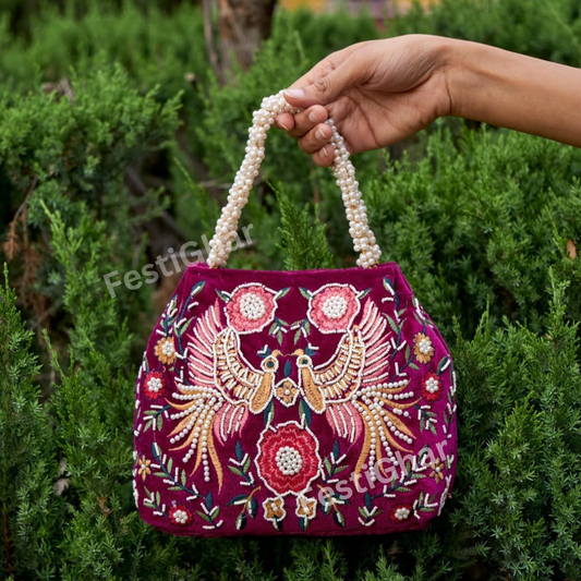 Premium Velvet Purse (mixed colours) Return Gifts