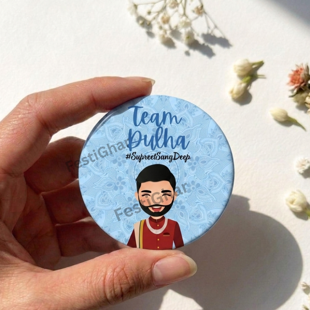 Customized Team Dulha Badges