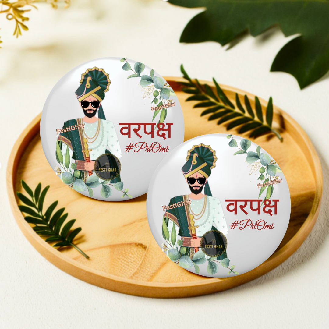 Customized VarPaksh Marathi Badges