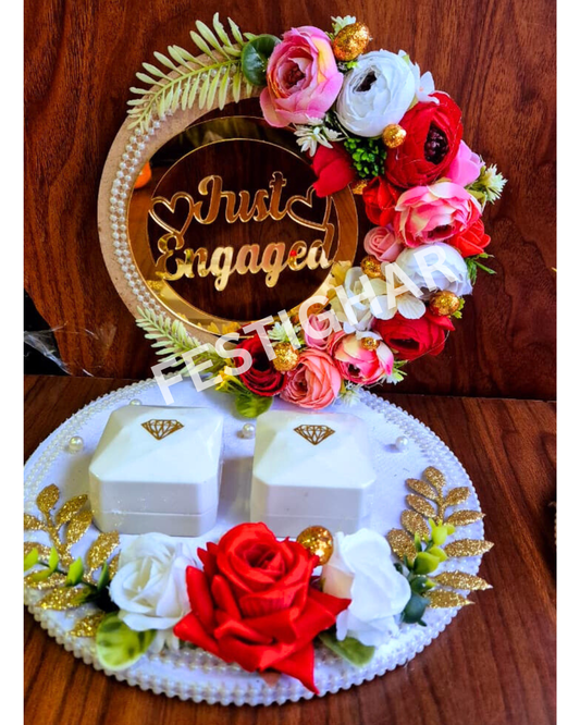 Beautiful Engagement platter Floral