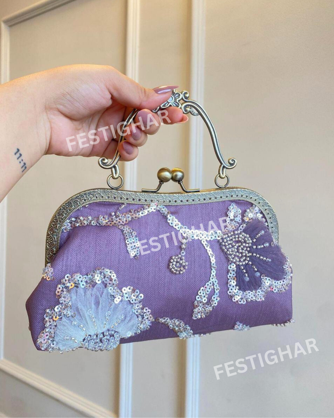Premium Vintage Party Floral Clutches