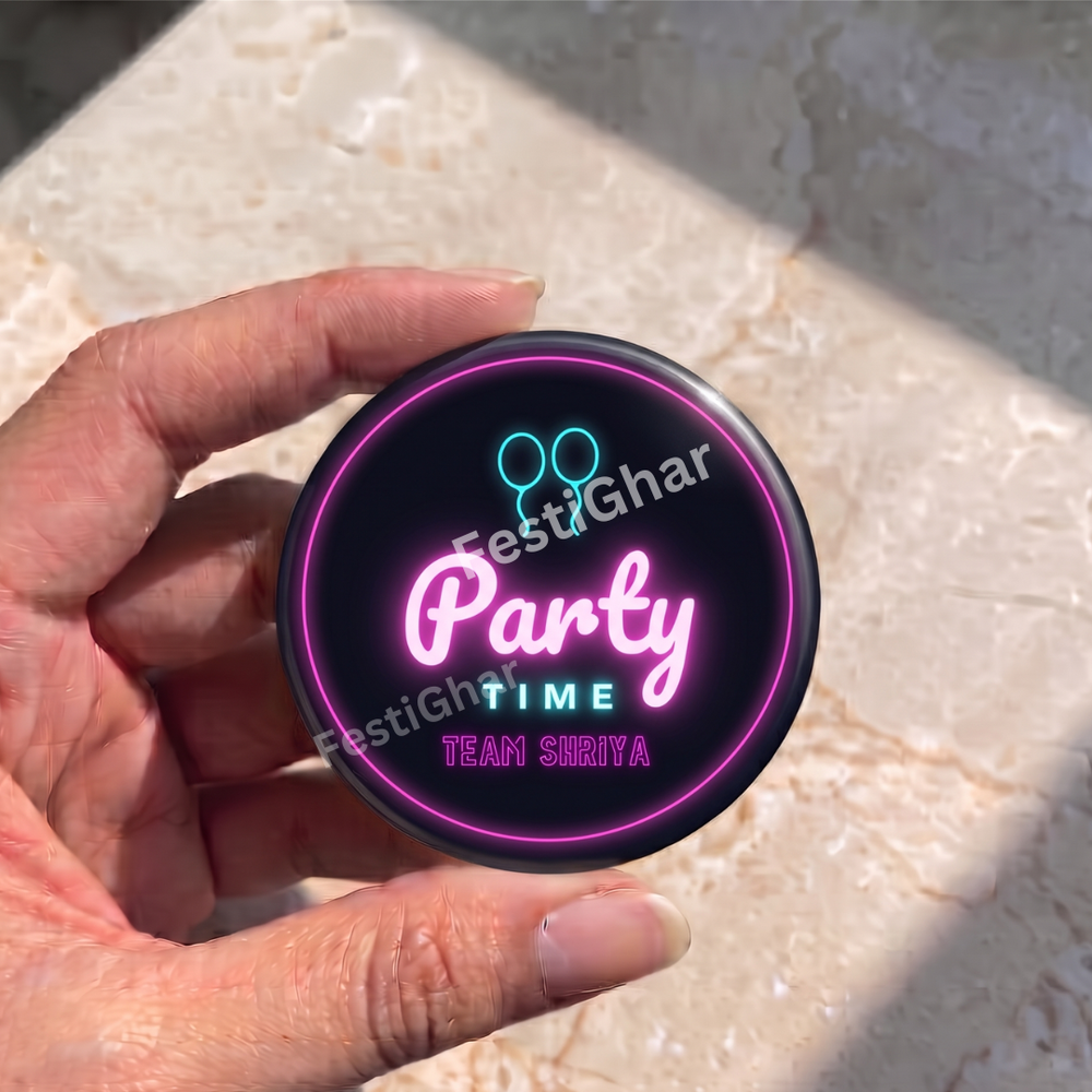 Customized birthday party badges